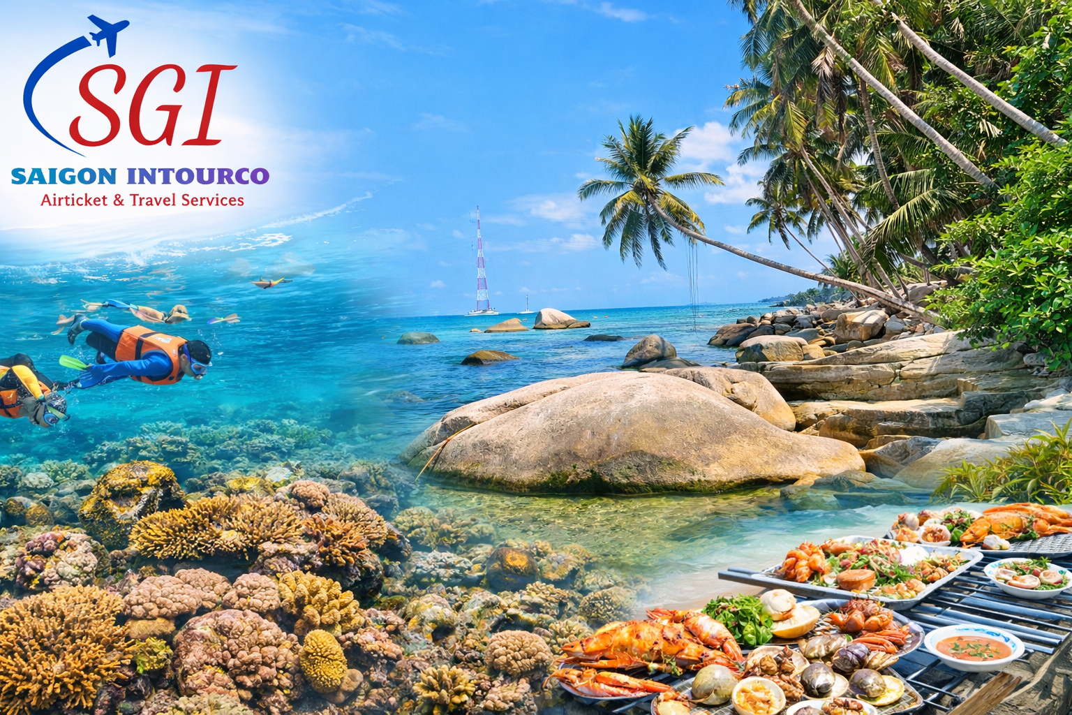 Tour Du Lịch Đảo Hòn Sơn - Nam Du 3N3D Ghép Đoàn tối thứ 5 hàng tuần