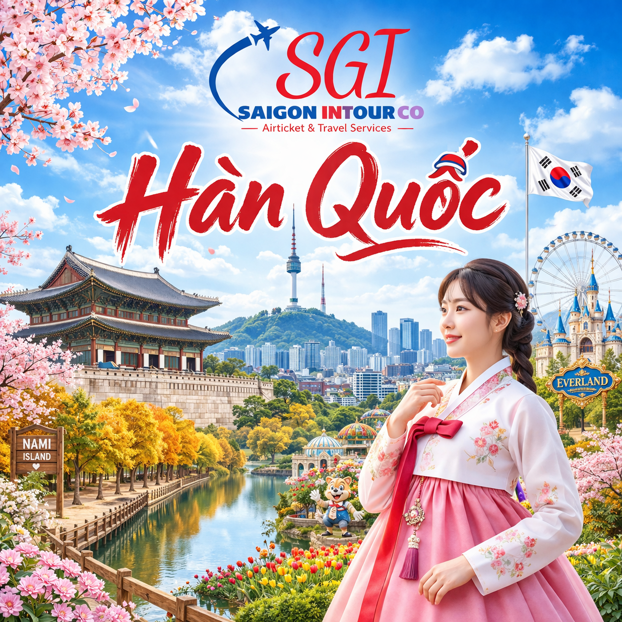 Tour Hàn Quốc: Seoul - Nami 5N4D (Everland – Eunpyeong Hanok) - Ảnh 2