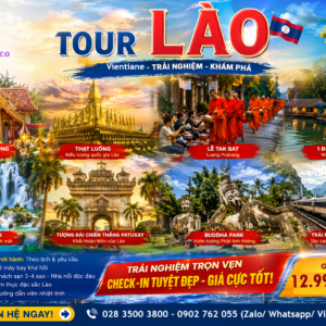 Tour Lào: Vientiane - Luang Prabang - Meung Feuang 5N4D