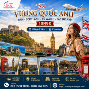 Tour Vương Quốc Anh - Anh - Scotland - Xứ Wales - Bắc Ireland 10N9D