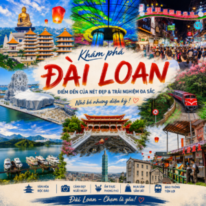 Tour Đài Loan - Cao Hùng - Đài Trung - Đài Bắc - A Lý Sơn 5N4D